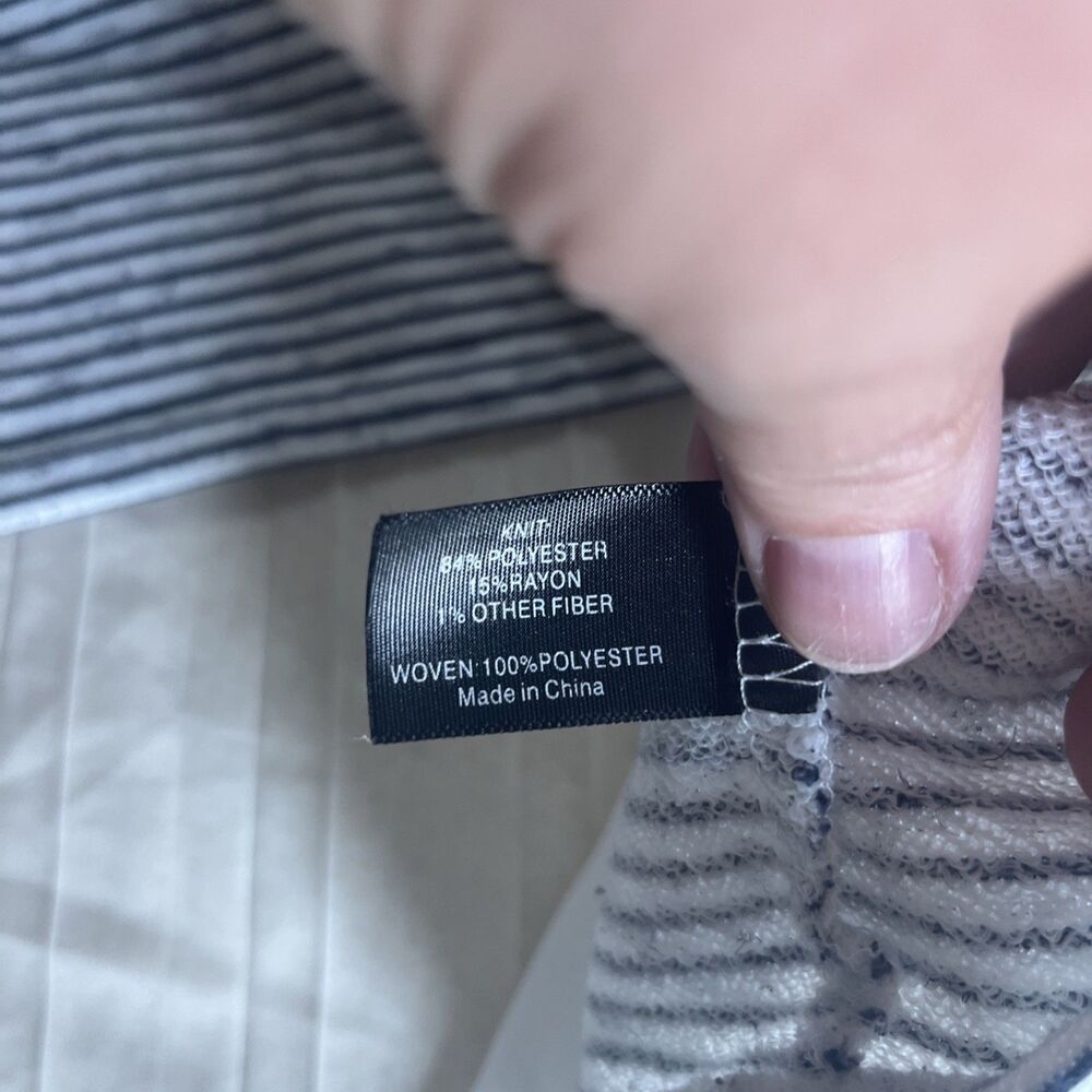 Lane Bryant Top 22/24 Stripes Pleated  Elevated Basic - Picture 6 of 8